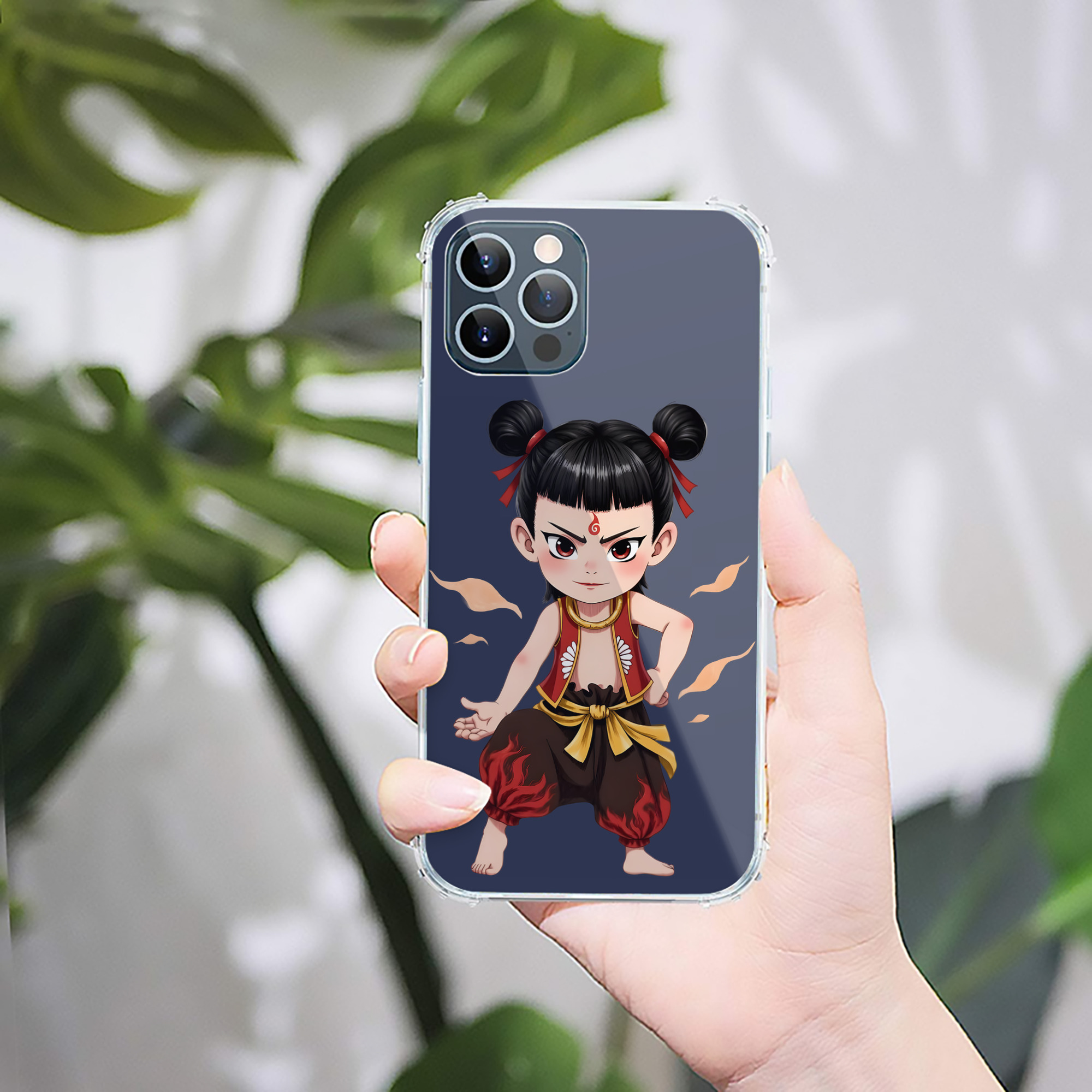 （画像用） Ne Zha 2 ナタ 魔童の大暴れ 【iPhone 12シリーズ対応】透明スマホケース（クリアソフトケース）